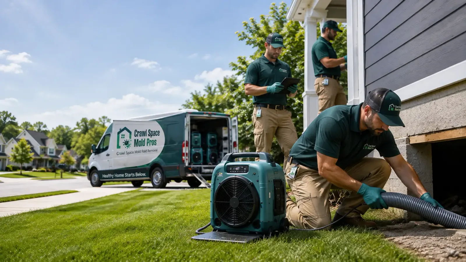 Crawl Space Mold Removal in Milton, LA